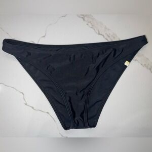 Summersalt Black Bikini Bottom Women Size 4 Recycled Swimwear Low Rise Solid